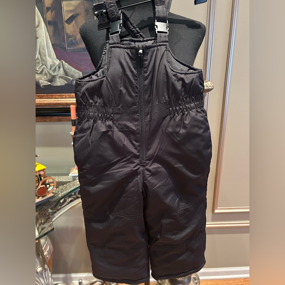 Carters Black Snow Bibs Insulated Snow Pants Toddler Winter Ski Overalls 3T